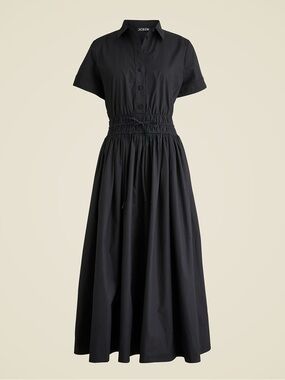 J.Crew Elena Black Shirtdress
